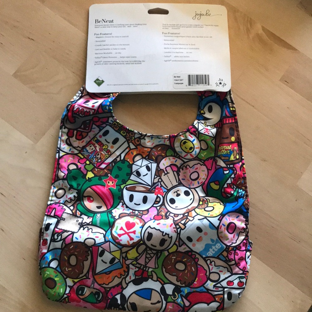 Tokidoki X Jujube collaboration baby bib